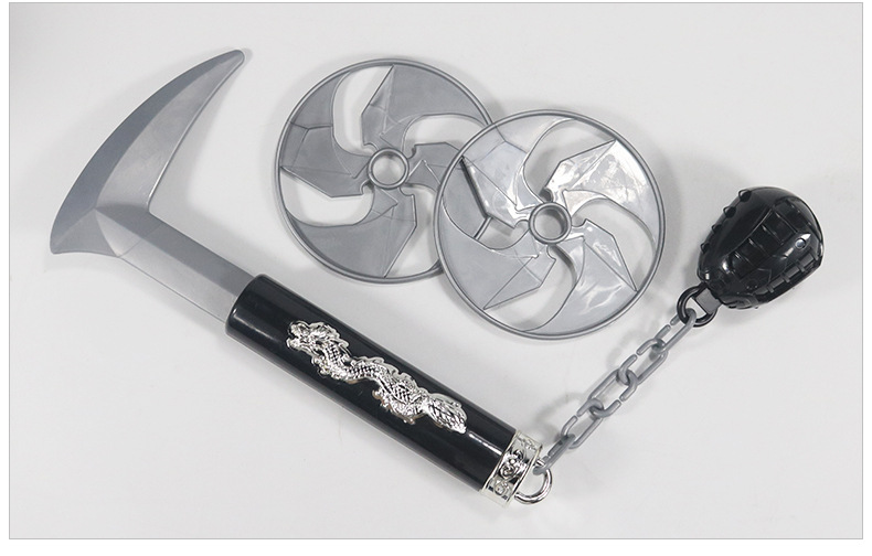 万圣节化装舞会表演道具忍者武器兵器塑料镖飞镖圆形回旋镖玩具