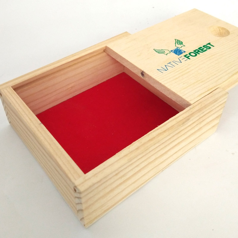 Storage Box Wooden Simple Square Pull Lid Gift Packaging Storage Wooden Box Wooden with Lid Packaging Box