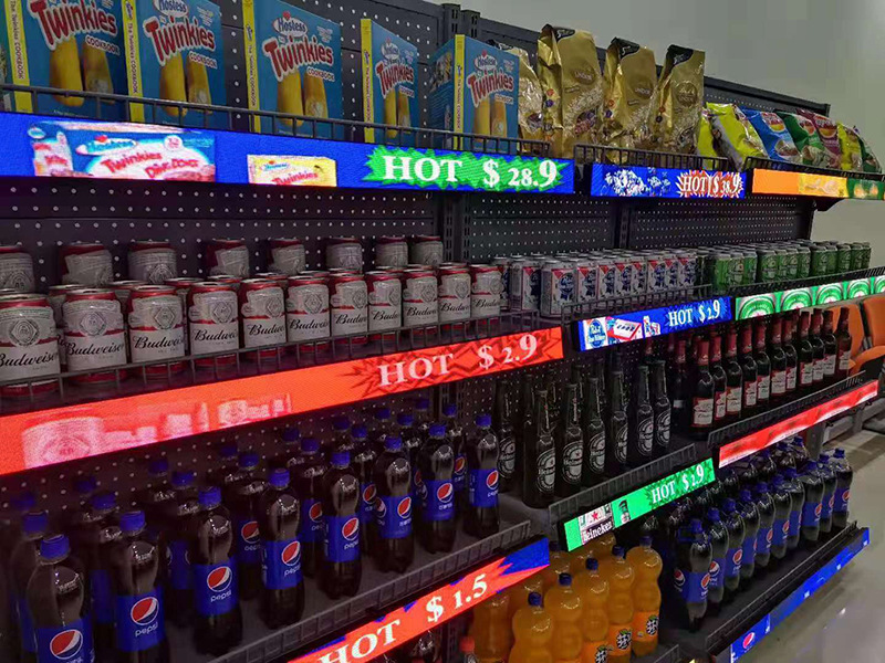 智能电子led货架屏超市货架led标签显示屏液晶展示小广告屏条形屏