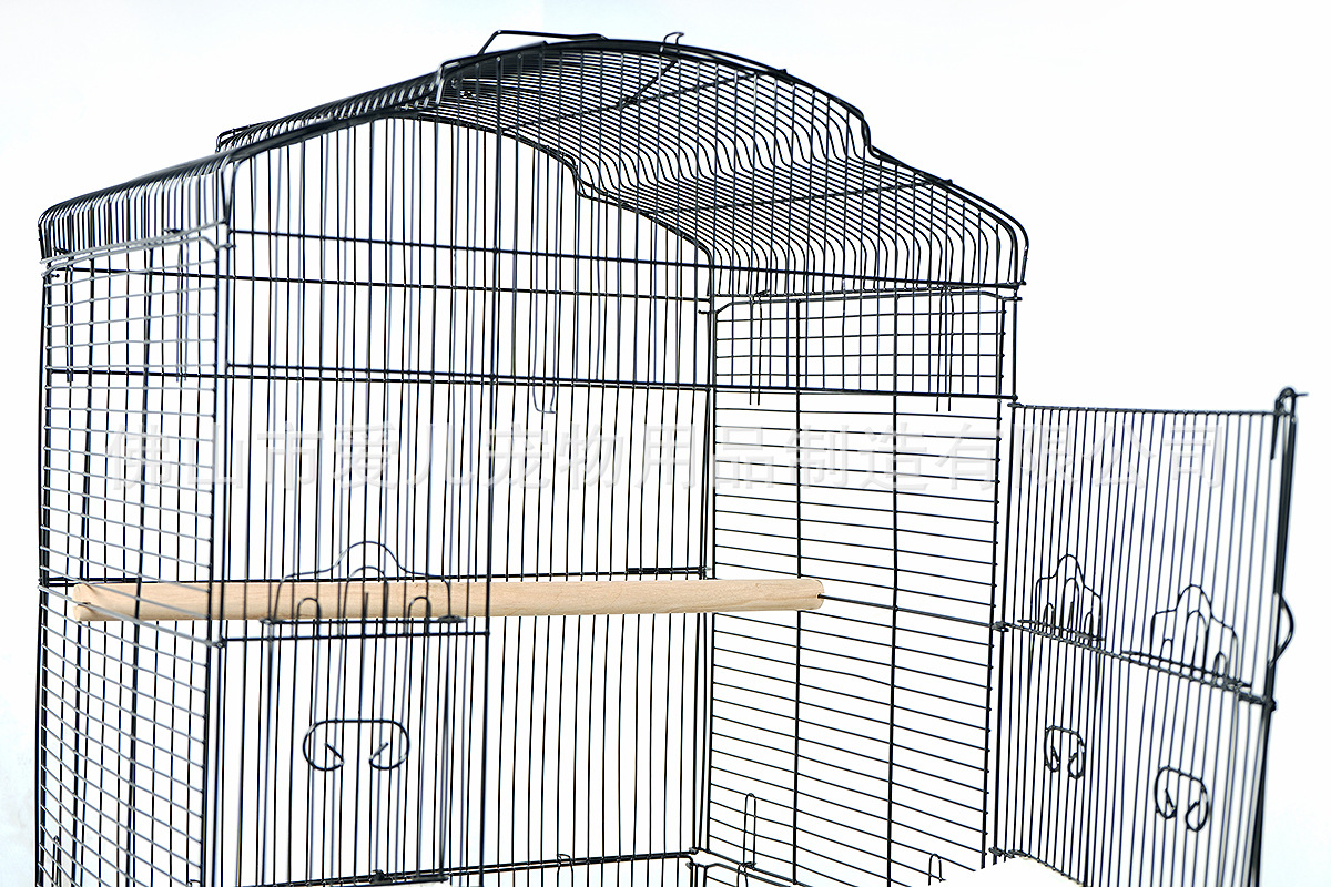 工厂源头批发折叠宠物笼金属铁艺鸟笼八哥鹦鹉鸟笼子铁丝中号鸟笼