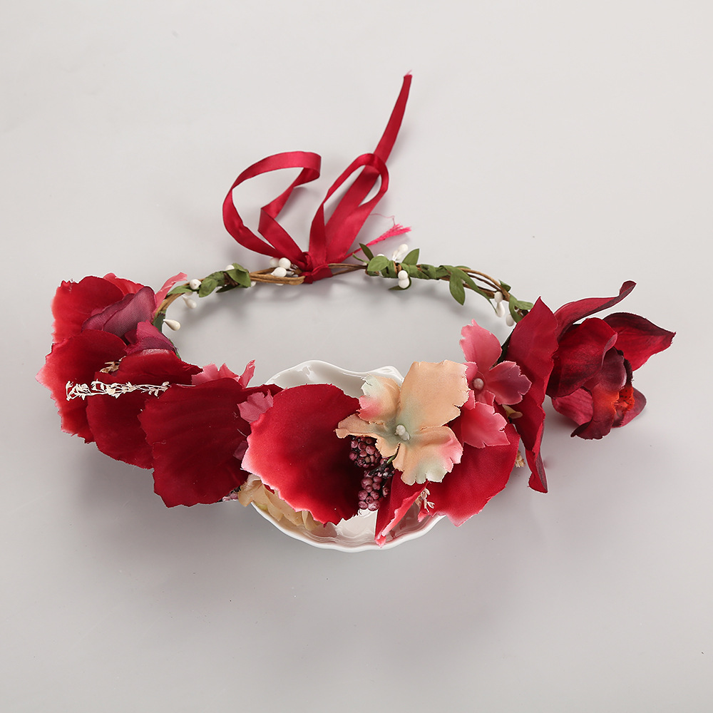 小花朵头花图片