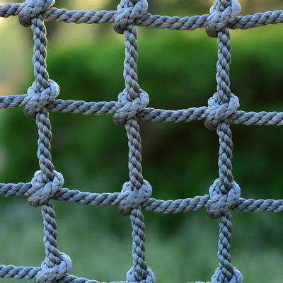 爬网户外网格攀岩网攀定制拓展训练绳网尼龙绳网格麻绳装饰网包邮