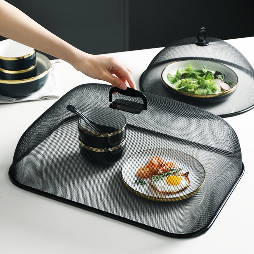 伴达食品罩 金属长方形餐罩家用百货厨房饭菜罩金属菜罩铁艺食物