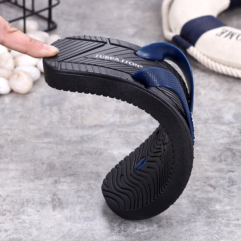 Summer Fashion Non-Slip Flip Flops Korean Style Outdoor Beach Shoes for Students Couple Flat Harajuku Style Flip Flops for Men