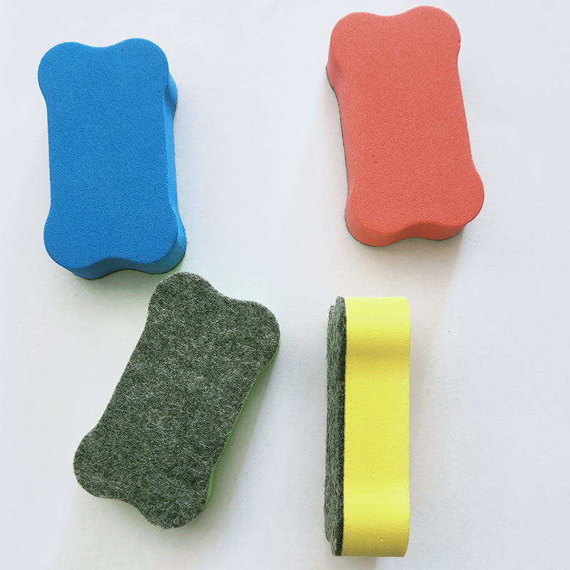批发eva毛毡布小骨头擦 厂家直销 不带磁板擦儿童画板配件