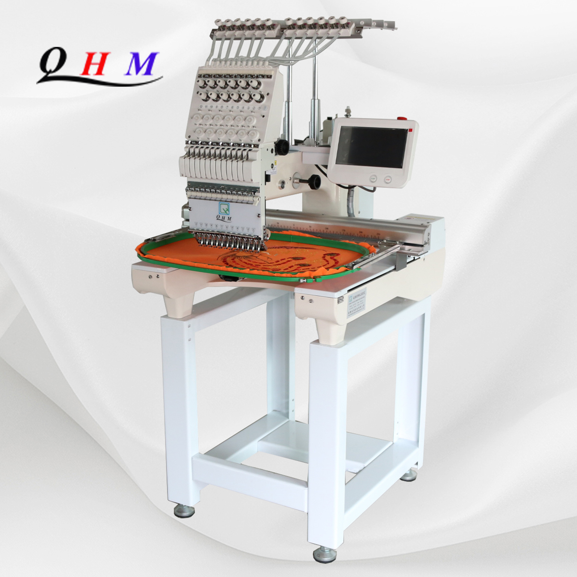 绣花机大豪电控启鸿单头绣花机