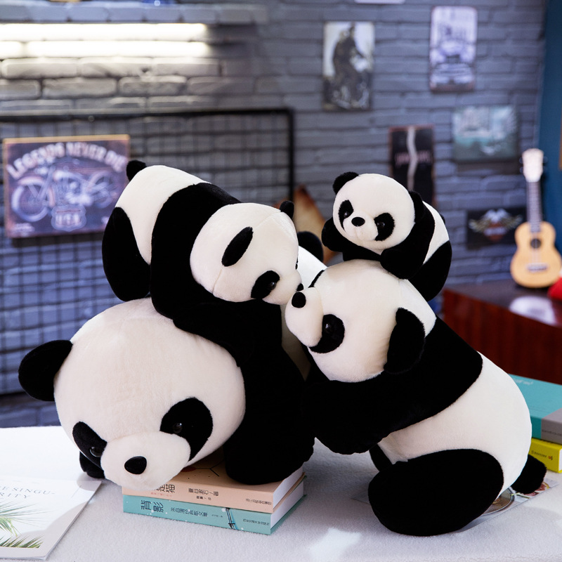 Cute Lying Giant Panda Plush Sleeping Doll Pillow Bed Girls' Doll Chengdu Tourist Souvenir Logo