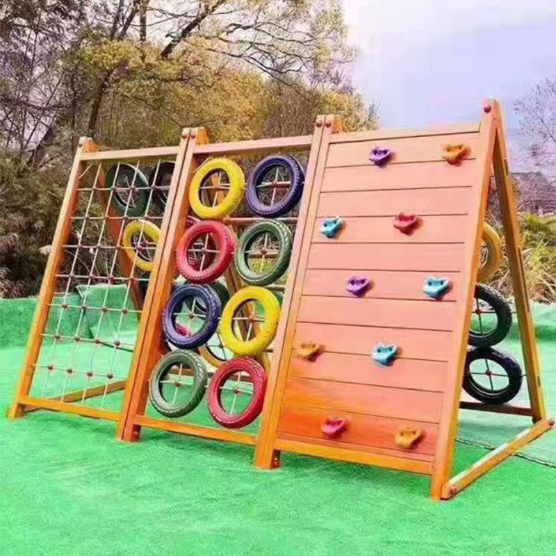 大型户外幼儿园木质攀爬架儿童组合攀爬多功能拓展训练设备