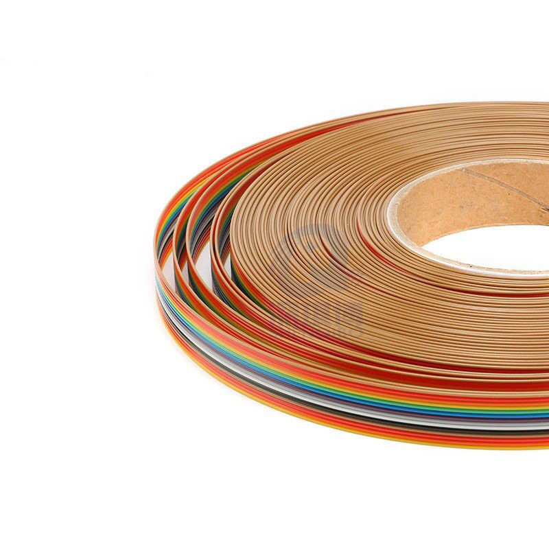 14p彩排线连接线镀锡铜线彩虹线1.27mm线距配用间距2.54mm压线头