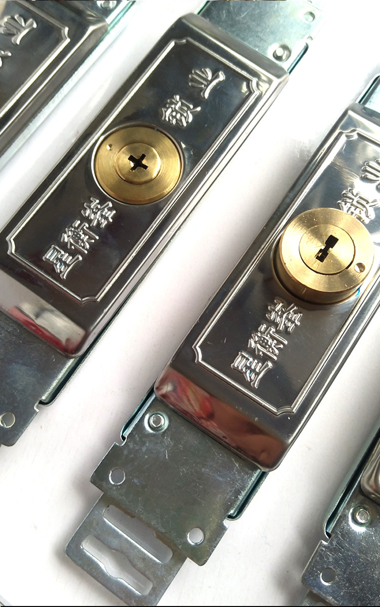 通开卷帘门锁 卷门锁 卷闸门锁 十字 月牙 电脑钥匙 中间底开锁