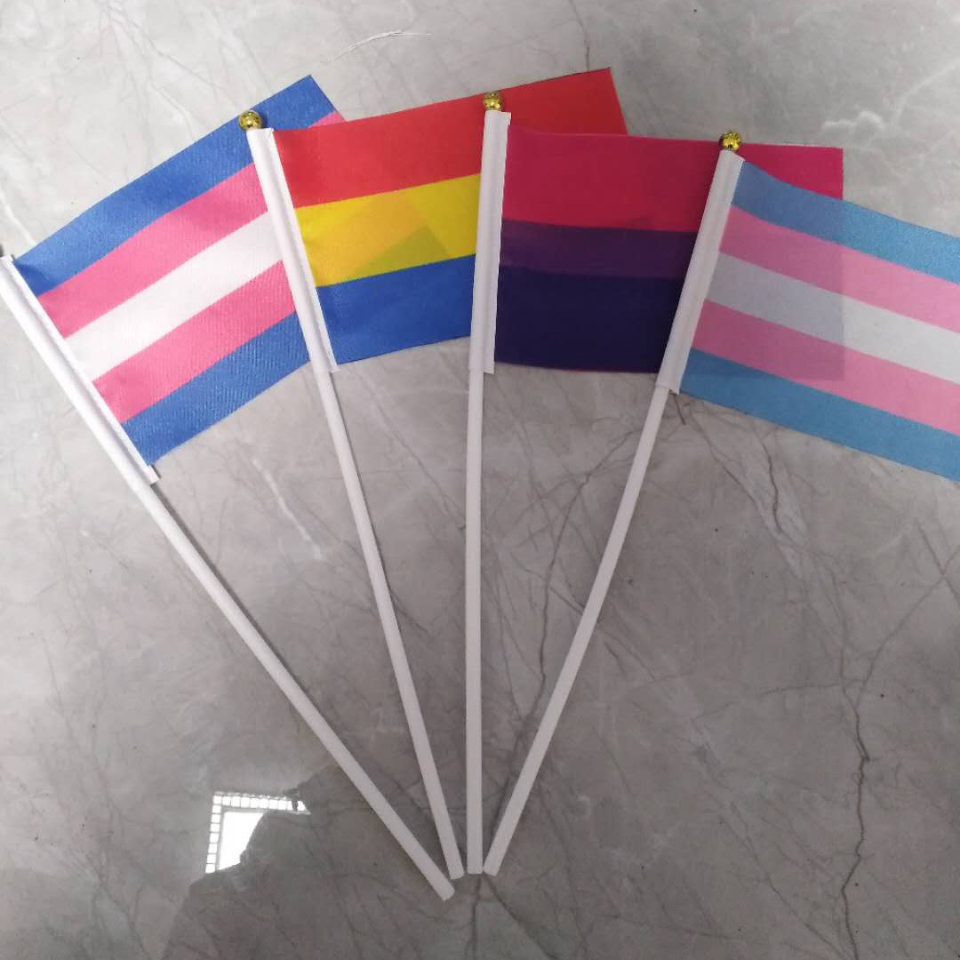 手摇旗定制三角手挥手持旗宣传导游旗小广告旗手拿彩旗子旗帜定做