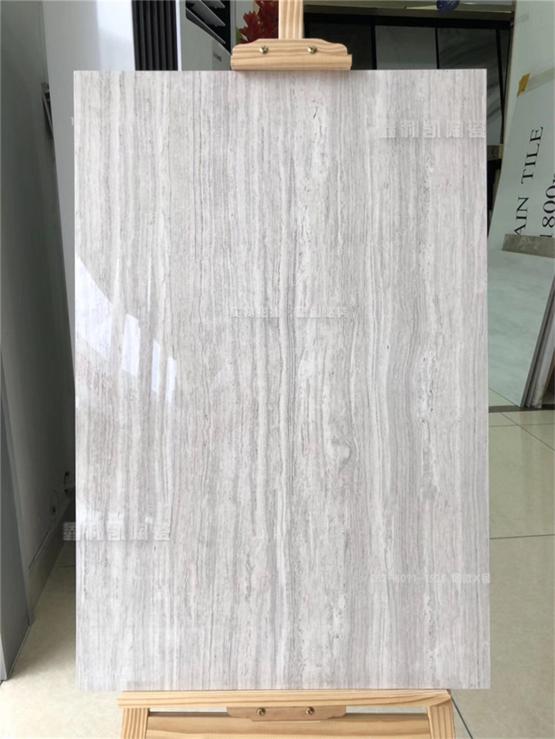 灰木纹600*900意大利木纹大理石罗马洞石客厅过道地砖 背景墙砖
