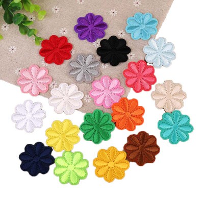 时尚太阳花朵补丁贴布贴熨烫衣服装饰修补洞酒店桌布补烟洞贴补丁