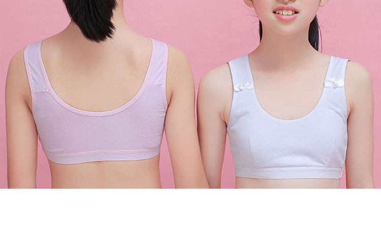 少女内衣发育期初高中学生抹胸小背心9-12-14岁女孩大童夹棉文胸