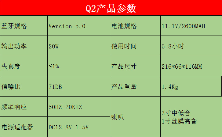 声优q2多功能音箱
