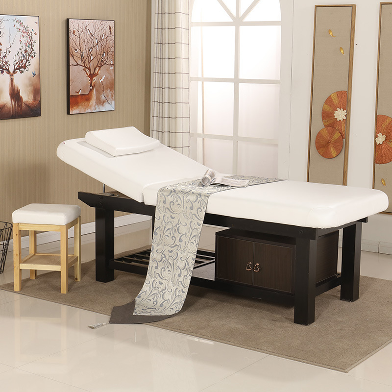 高档木质实木美容床美容院专用多功能床spa床按摩推拿理疗床高端