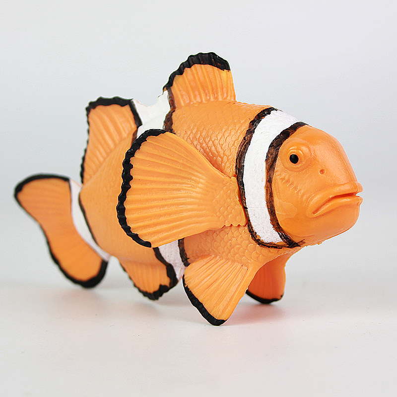 跨境仿真海洋生物模型小丑鱼玩具塑料实心静态儿童玩具摆件礼物