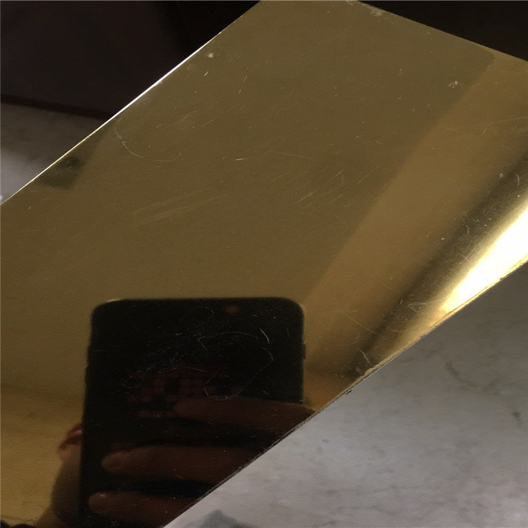 厂家批发201304黄钛金不锈钢镜面板金色不锈钢镜面不锈钢板
