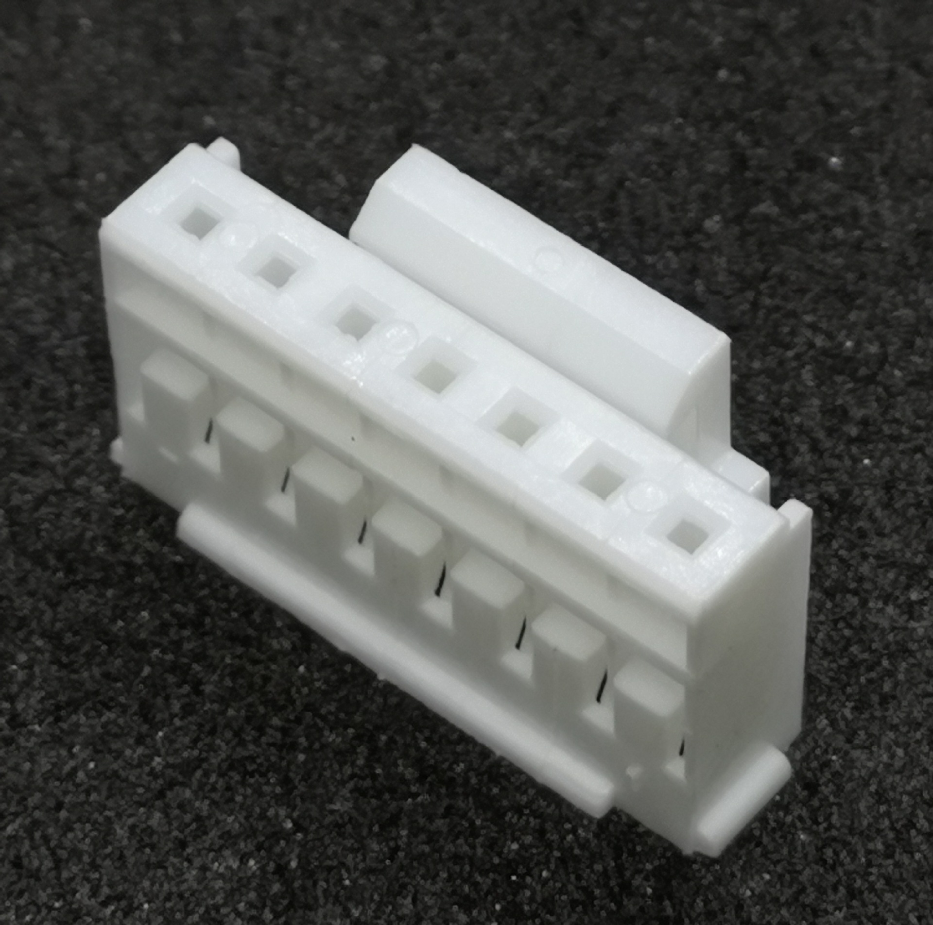 东莞富臻电子hy胶壳6p公壳尼龙料pa66电子接插件连接器可小额批发