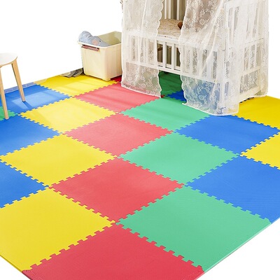 泡沫拼接地板婴幼儿爬爬垫防滑卧室拼图地垫垫加厚耐磨机器织造江