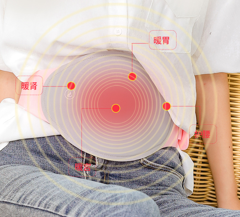 艾灸暖宫宝护腰带石墨烯电加热大姨妈神器女生月经期痛肚子疼宫寒