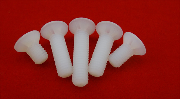 5m3m4m5m6 沉头十字白色尼龙螺丝 平头塑胶螺钉 塑料螺丝