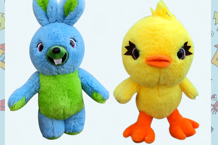 爆款 玩具总动员4周边 兔子鸭玩偶兔哥达鸭娃娃毛绒玩具公仔批发