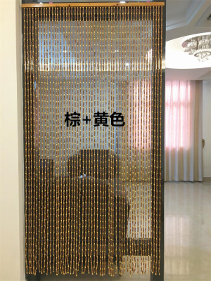 3色竹门帘竹木珠帘竹帘风水帘中式隔断挂帘玄关帘夏季防蚊需加密