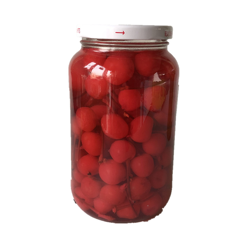 有枝车厘子710g 红 绿樱桃罐头红樱桃罐头 diy烘焙水果罐头装饰果