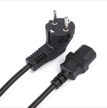 三芯韩国电源插头不带孔韩国三芯插头带品字尾插韩国三芯品字尾