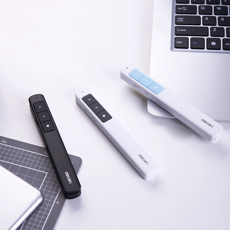 得力2808激光翻页笔 公开课演讲ppt投影笔加工定制logo老师翻页笔