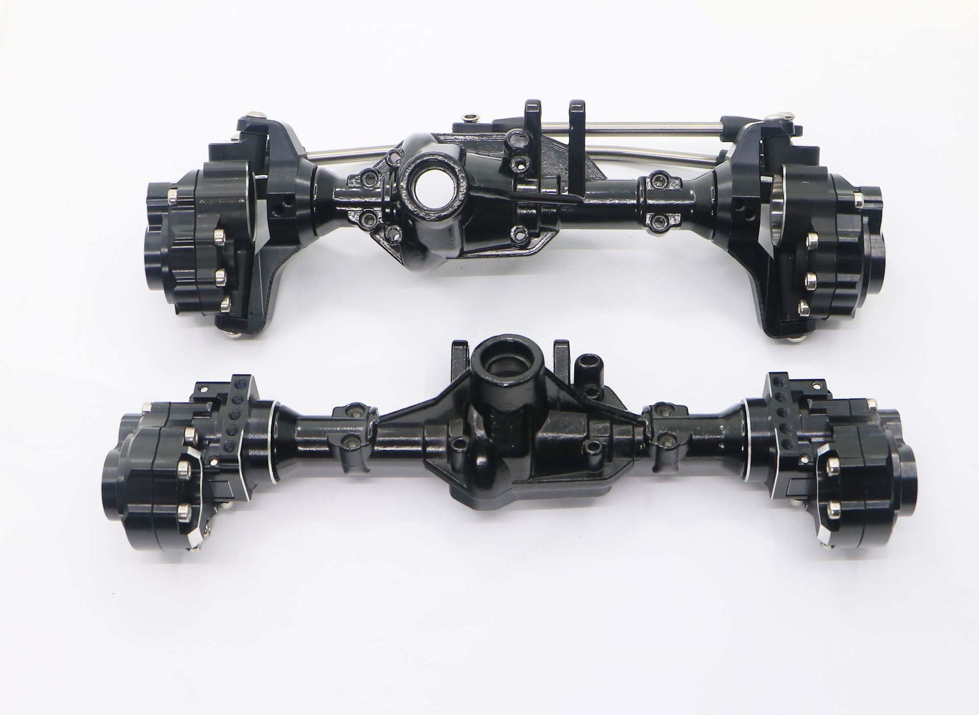 traxxas trx-4 路虎 攀爬车前后桥金属外壳 攀爬车桥 带转向拉杆