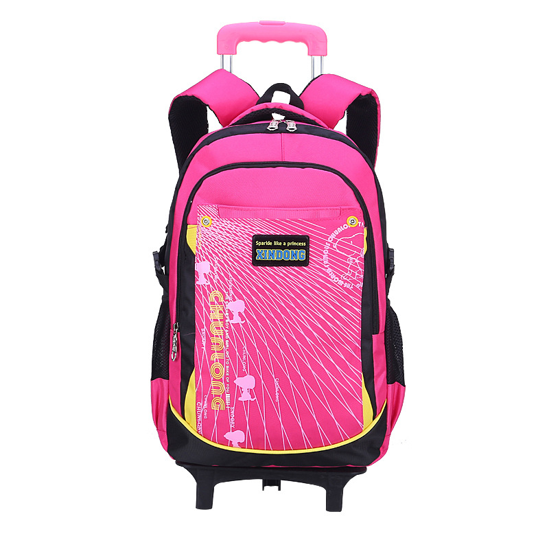 Factory Direct Sales Trolley Breathable Schoolbag Primary School Children Trolley Schoolbag Primary School Children Trolley Backpack