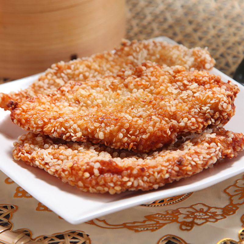 雪花鸡排半成品冷冻鸡胸肉大鸡排裹粉奥尔良鸡排炸小吃5片/袋1kg
