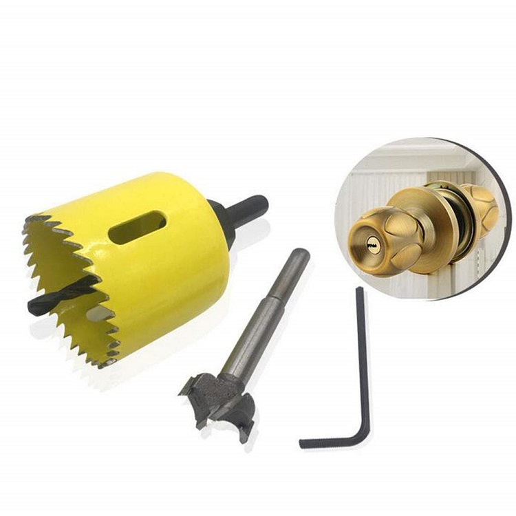 木工球形门锁开孔器3pcs 6pcs 22-54mm套装 薄板扩孔器钻头木工球