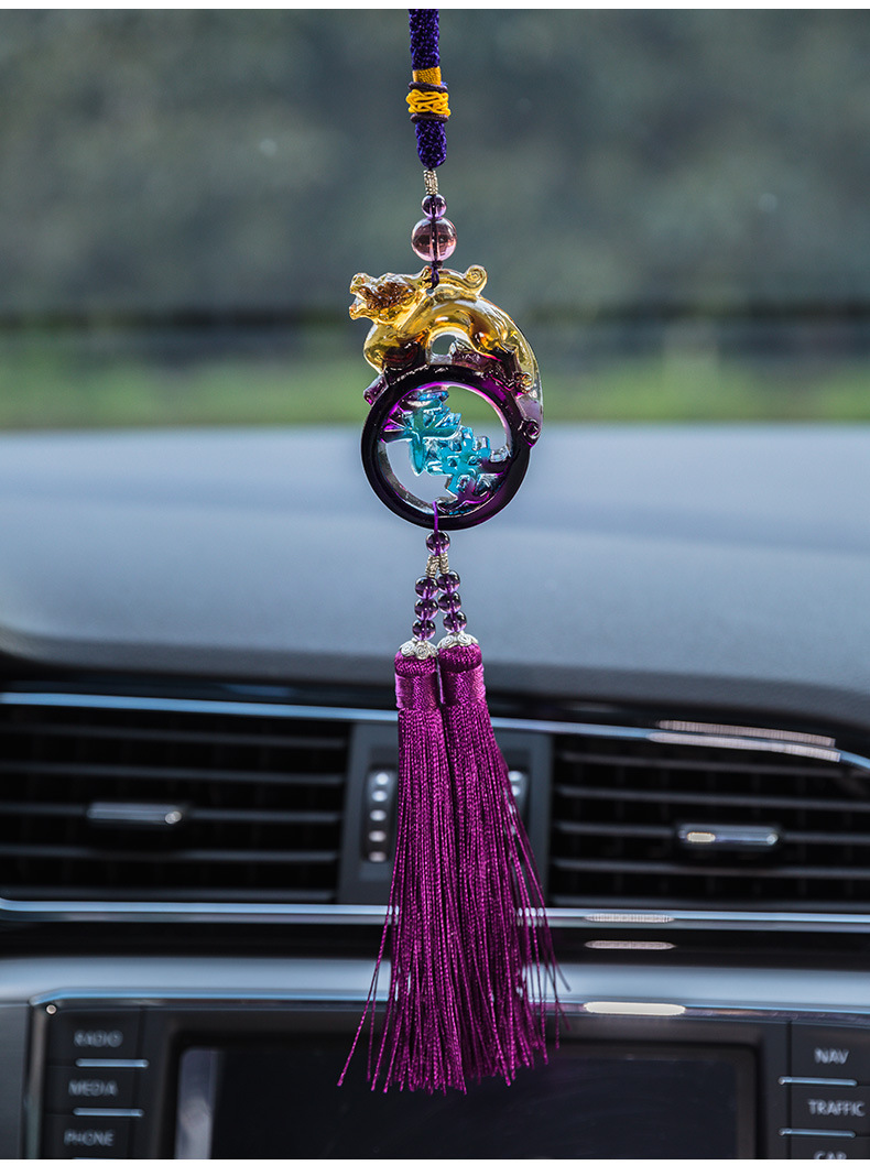 汽车挂件琉璃饰品男女车载貔貅招财保平安符挂饰车内车饰吊坠用品