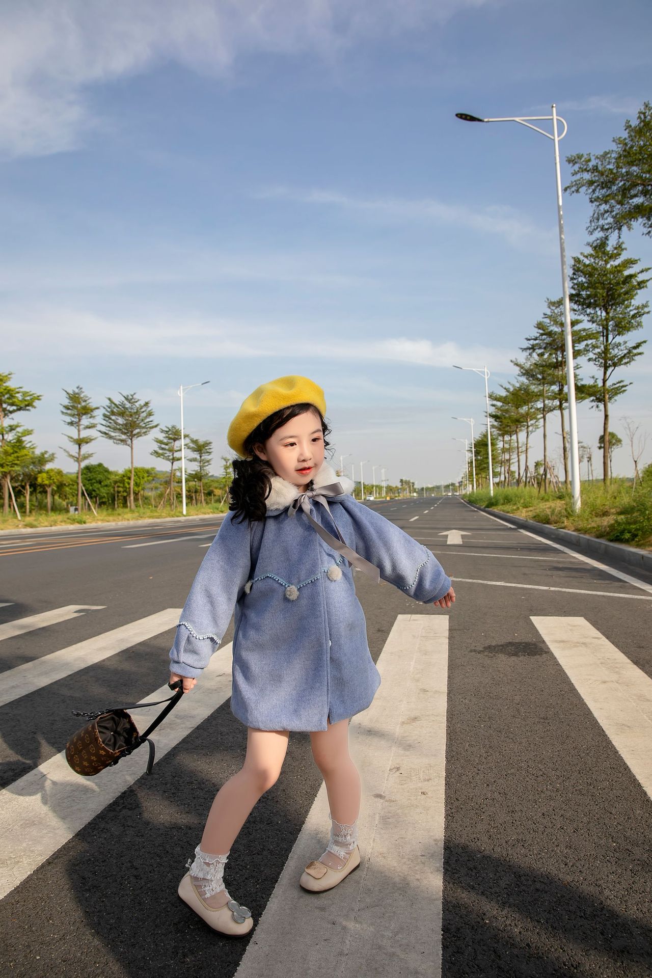 韩国东大门ins风童装冬款女童加厚外套宝宝大衣 儿童韩版呢大衣