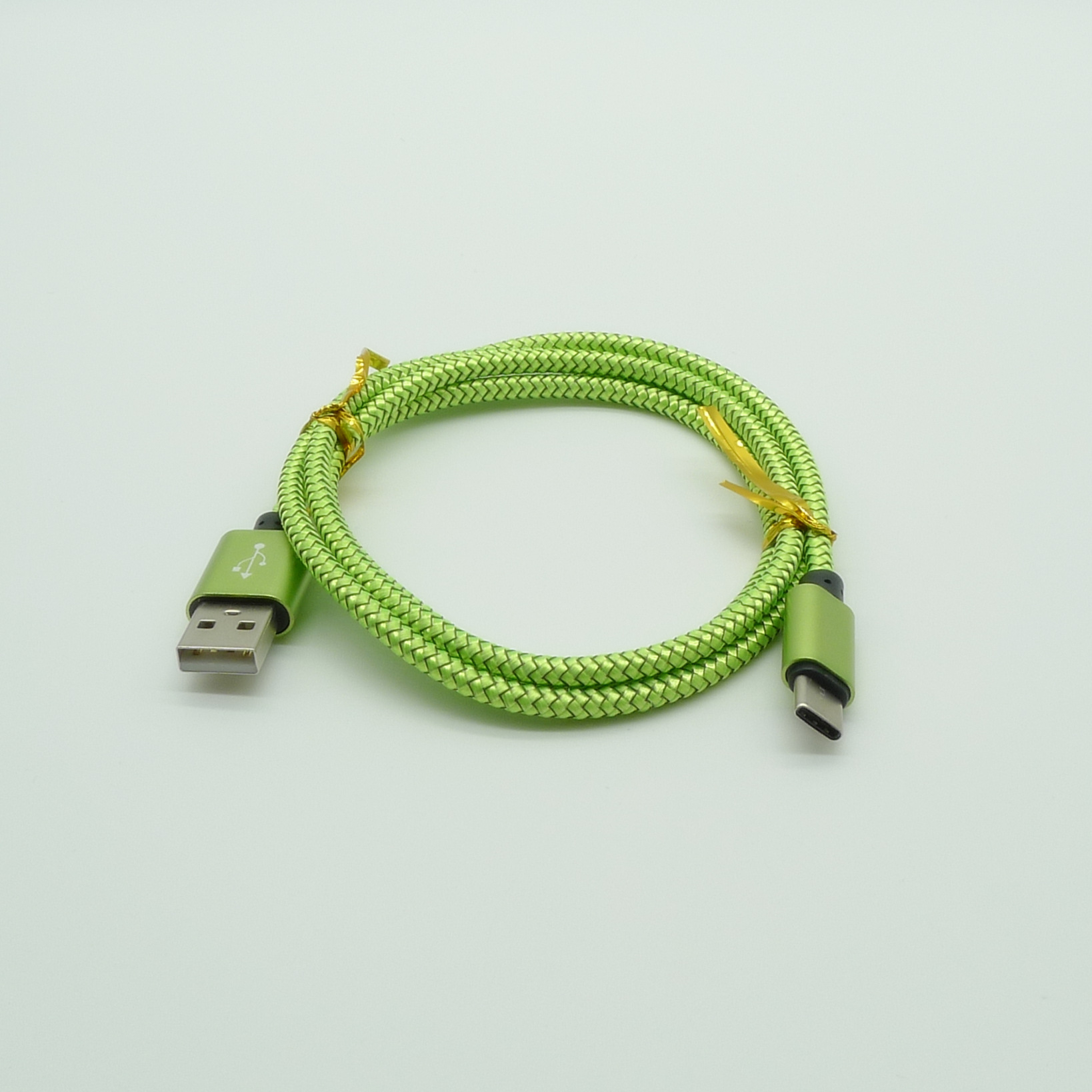 外贸商品 1米type-c双龙纹编织数据线 type-c龙纹编织渔丝数据线