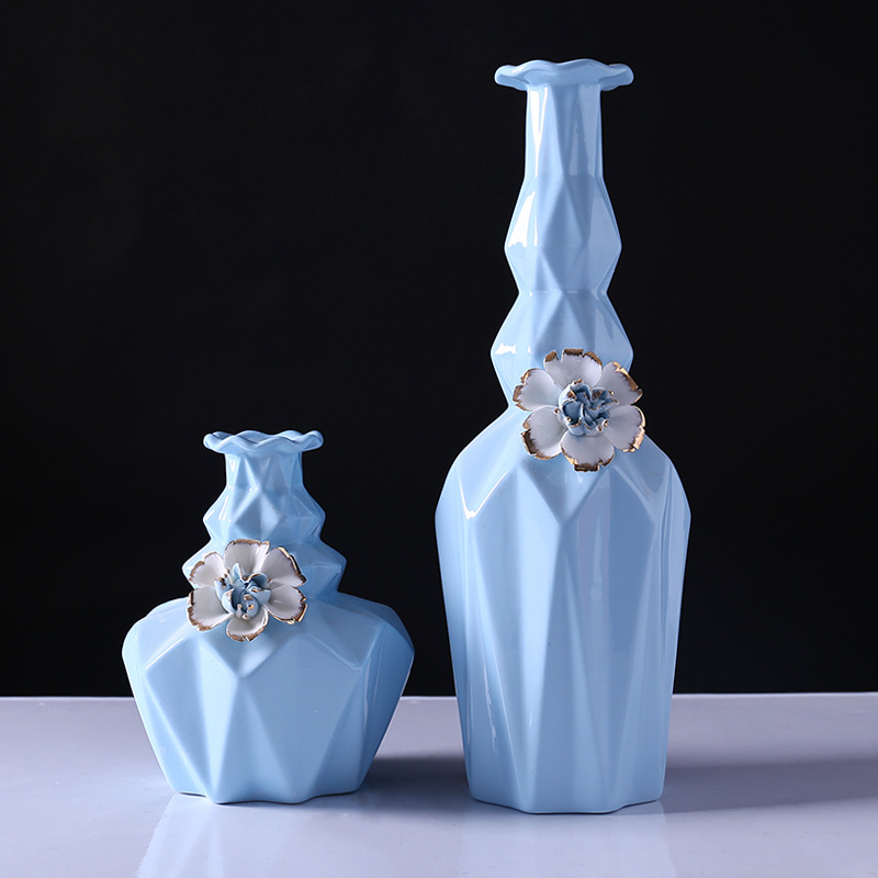 北欧现代风格客厅家居陶瓷花瓶创意酒店装饰品新房餐厅工艺品摆件