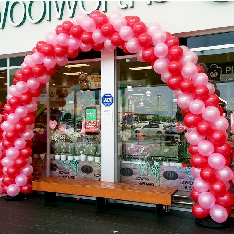 商场开业店庆气球大拱门六一活动布置气球底座架子婚庆彩虹门批发