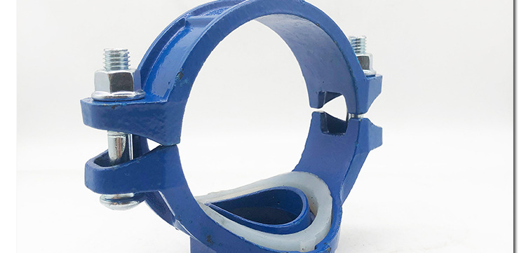 机械三通蓝色给水 消防沟槽管件 蓝色丝口机三通 沟槽机械三通