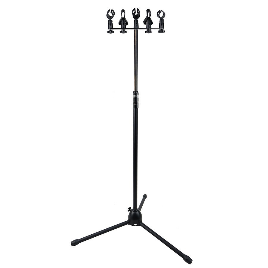 五头演奏麦克风架大脚落地话筒商演专用麦架金属接头调节加固