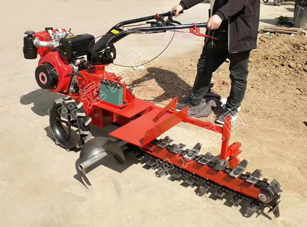 手扶式开沟机,农业专用手扶式开沟机,汽油式果园大棚开沟机