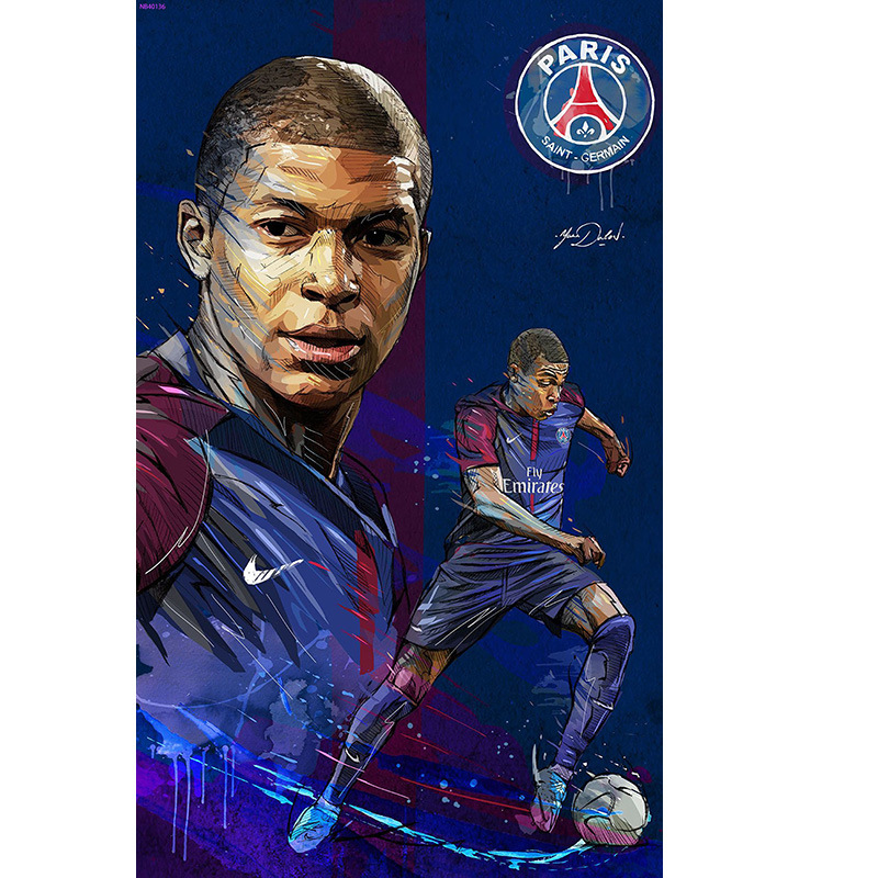 基利安·姆巴佩巴黎圣日尔曼球星世界杯冠军法国前锋足球明