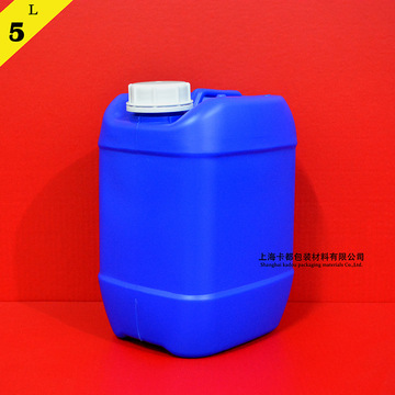 蓝色5l堆码桶方形塑料桶含配盖优质密封吹塑桶上海发货-阿里桶
