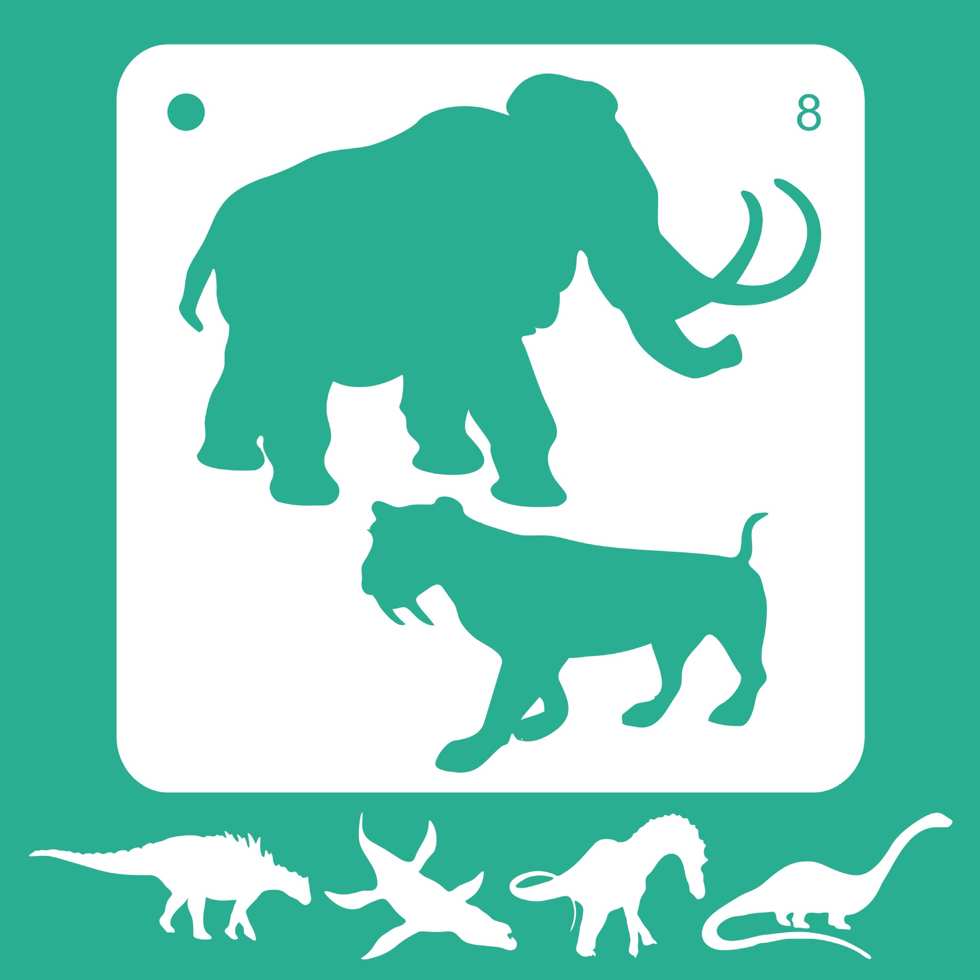 亚马逊跨境学生手账镂空画板 创意diy恐龙曼陀罗镂空辅助绘画模