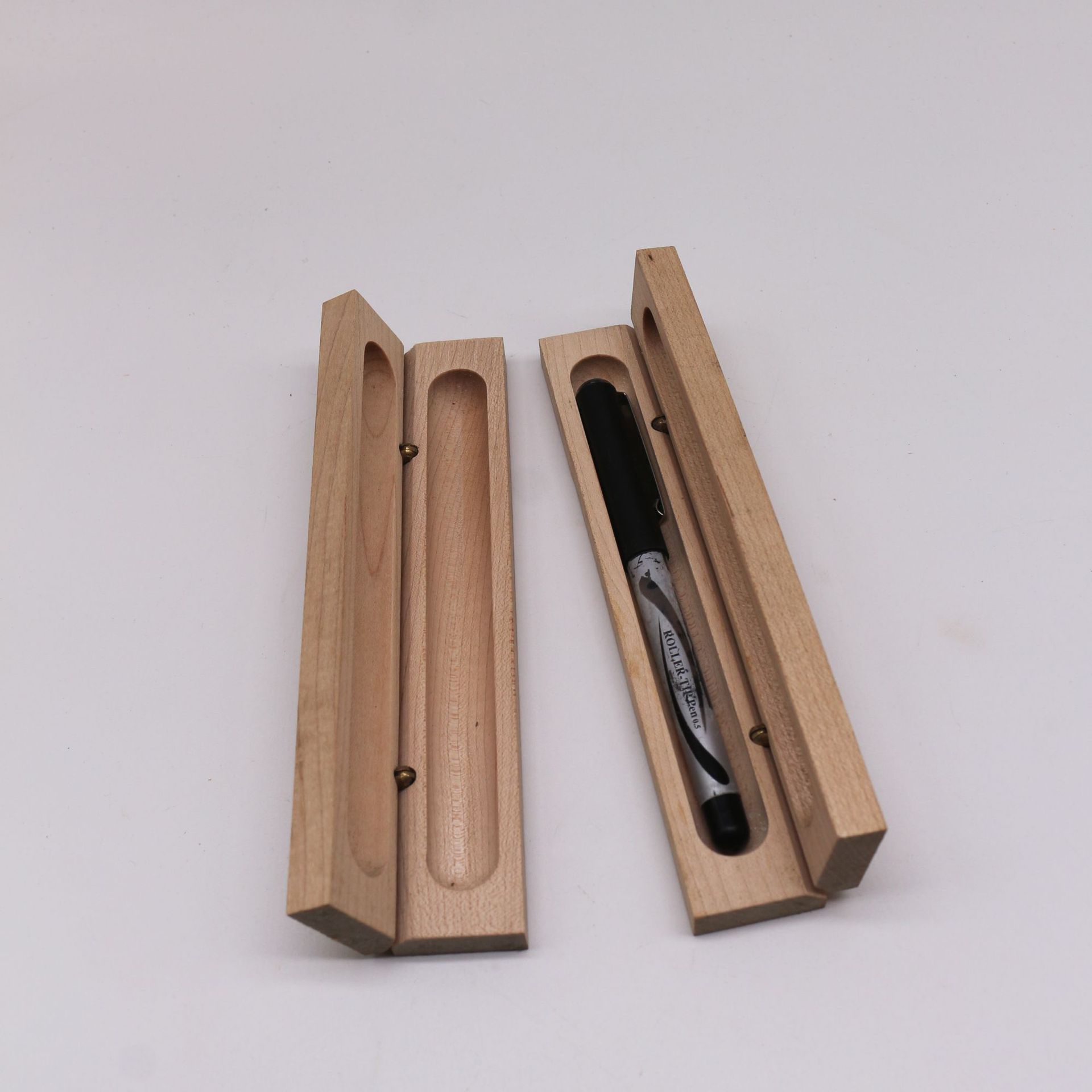 专业订制木质钢笔盒 黑胡桃笔盒榉木盒子礼品盒木盒定制