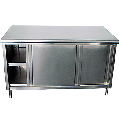 不锈钢厨具制品 移门工作台 打荷台 南通厨房设备 食堂专用