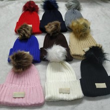 外贸帽子U冬天保暖毛线帽子加球针织帽 爆款欧美毛线帽