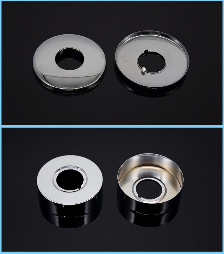 三角阀装饰盖不锈钢单冷水龙头遮丑盖淋浴阀盖子加厚加大4分6分